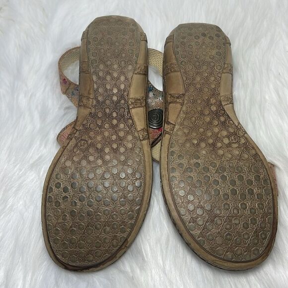 Spring Step Tadell Tan Color Flecked Strappy Sandals Sz 41/US 9.5-10 - Picture 6 of 7